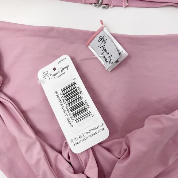 New Dippin Daisys Orchid XS Bralette Bikini Top Medium Side Tie Bikini Bottom - Picture 11 of 13